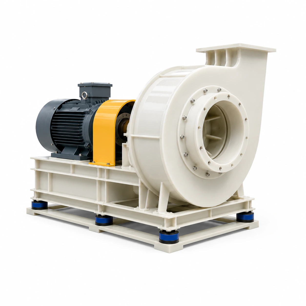 PVDF Corrosion-Resistant Centrifugal Fan PVDF corrosion resistant centrifugal fan